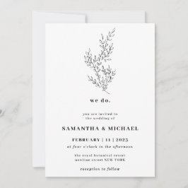 Floral Herfst Boho Clear Indie Botanisch doen we Kaart