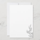 Floral Herfst Boho Clear Indie Botanisch doen we Kaart (Achterkant)