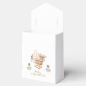 Floral Herfst Cradle Baby shower gunstbox Bedankdoosjes (Geopend)