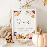 Floral herfst date nachtideeën. Datum jar bridal g Poster<br><div class="desc">Floral herfst date nachtideeën. Datum jar bridal game. Overeenkomende objecten beschikbaar.</div>