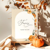 Floral herfst Favors Poster
