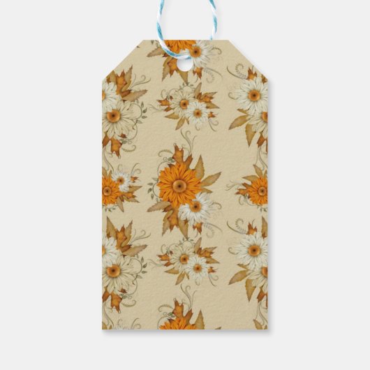 Floral Herfst Gift Label Cadeaulabel (Achterkant)