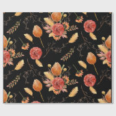 Floral Herfst inpakpapier (Vlak)