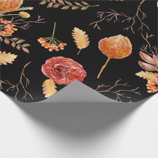 Floral Herfst inpakpapier (Hoek)