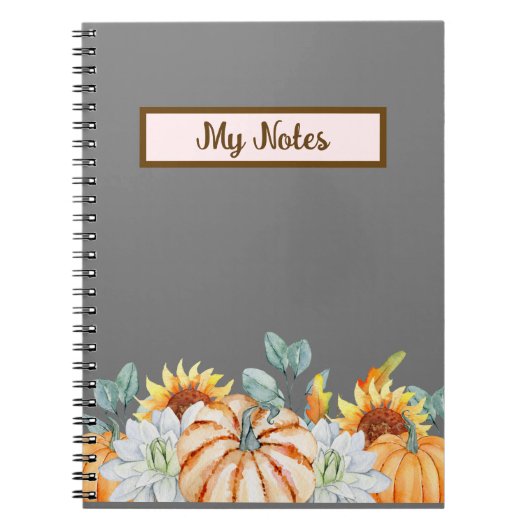 Floral Herfst Inspire School Notitieboek (Voorkant)