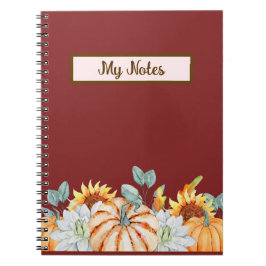 Floral Herfst Inspire School Notitieboek