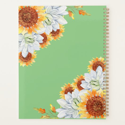 Floral Herfst Inspire School Planner (Achterkant)