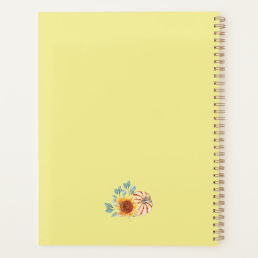 Floral Herfst Inspire School Planner (Achterkant)