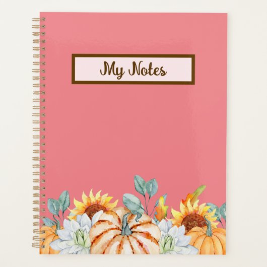 Floral Herfst Inspire School Planner (Voorkant)