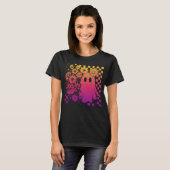 Floral-Herfst-Neon-Ghost-Halloween T-shirt (Voorkant volledig)