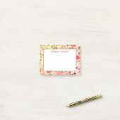 Floral Herfst Post-it® Notes (Op bureau)