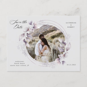 floral herfst save the date post briefkaart