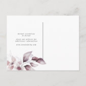 floral herfst save the date post briefkaart (Achterkant)