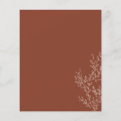 Floral Herfst Terracotta Budget Brown we doen Flyer (Achterkant)