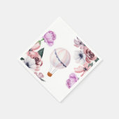 Floral heteluchtballon reizen Vrijgezellenfeest Servet (Hoek)