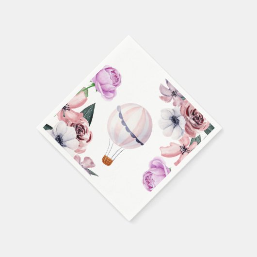 Floral heteluchtballon reizen Vrijgezellenfeest Servet (Hoek)