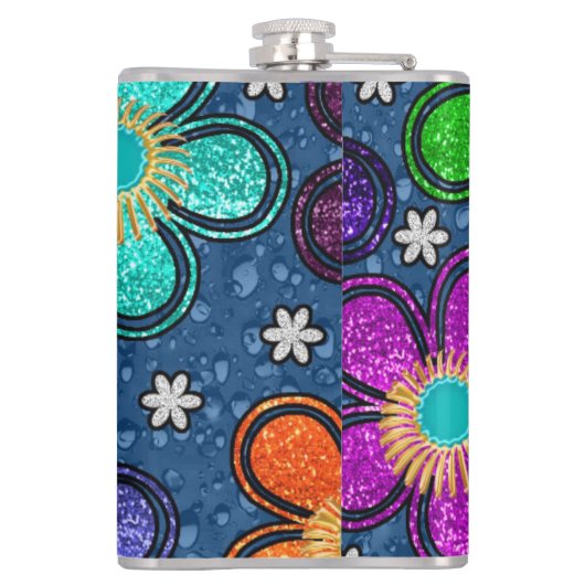 Floral Heupfles (Achterkant)