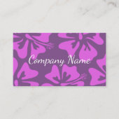 Floral Hibiscus flower-werkkaartmodel Visitekaartje (Voorkant)