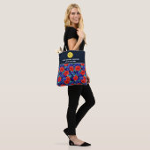 Floral Hibiscus Print Custom Pickleball Paddle Tote Bag (Op model)