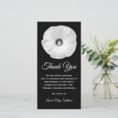 Floral Hibiscus Sympathie Dank u Bedankkaart (Staand voorkant)