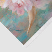 Floral Highland Koe in Barok Suit Decoupage Tissuepapier (Detail)