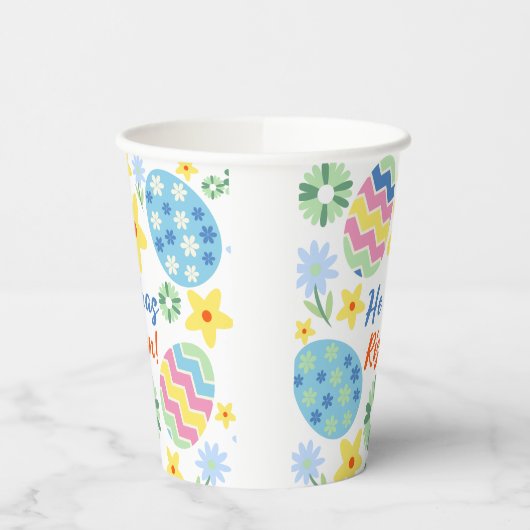 Floral Hij is opgestaan Pasen Mok Papieren Bekers (Links)