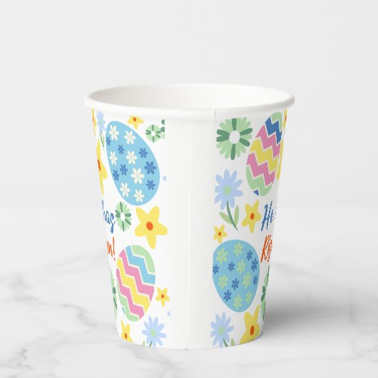 Floral Hij is opgestaan Pasen Mok Papieren Bekers (Rechts)