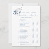 Floral Hij zei dat ze Vrijgezellenfeest spel kaart (Voorkant)