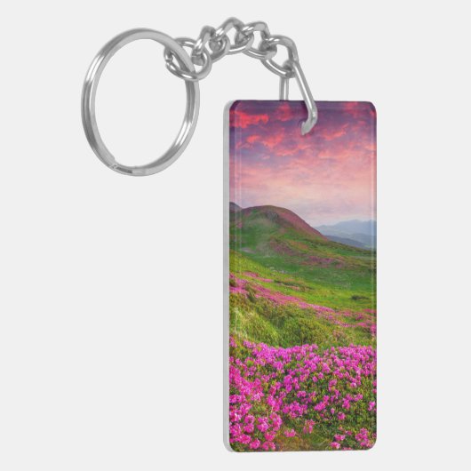 Floral Hill Acrylische Sleutelhanger (Voorkant Links)