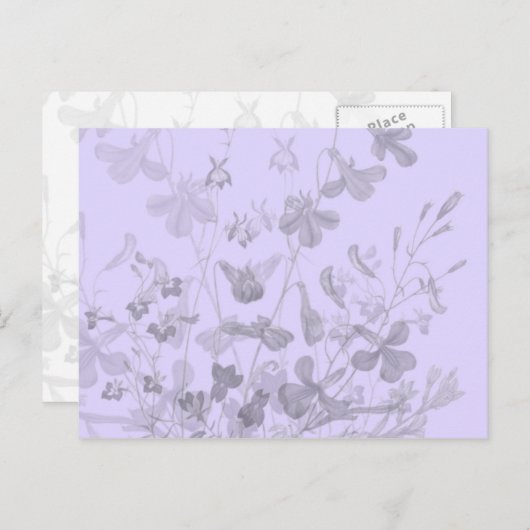 Floral Hint Briefkaart (Voorkant / Achterkant)