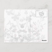 Floral Hint Briefkaart (Achterkant)
