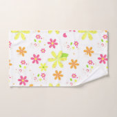 Floral Hippy Style Daisies Bad Handdoek (Handdoek)