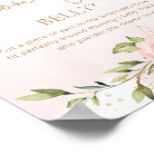 Floral hoe groot is het poster van mama's buikwild (Hoek)