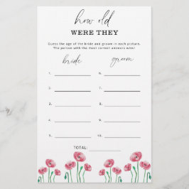 Floral Hoe oud waren ze in het bruidsspel?