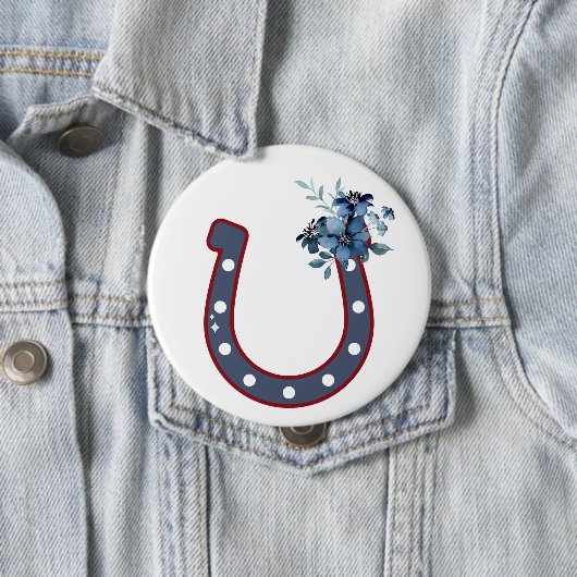 Floral Hoefijzer Button (In situ)