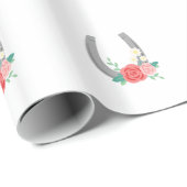 Floral Hoefijzer Cadeaupapier (Rol Hoek)