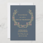 Floral Hoefijzer Uitnodiging (Voorkant)