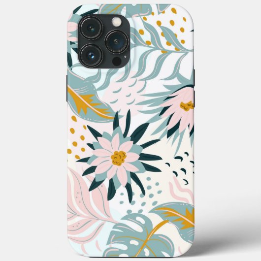 Floral Hoesje-Mate iPhone case (Achterkant)