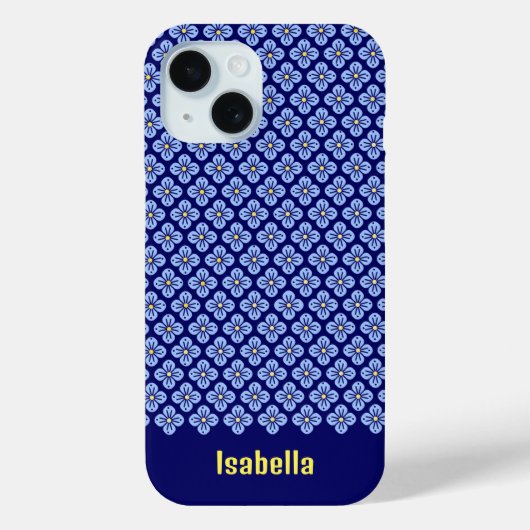 Floral Hoesje-Mate iPhone case (Achterkant)
