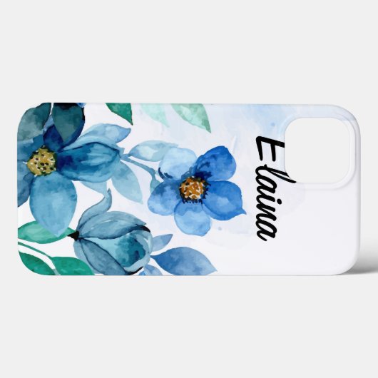 Floral Hoesje-Mate iPhone Case (Achterkant (horizontaal))
