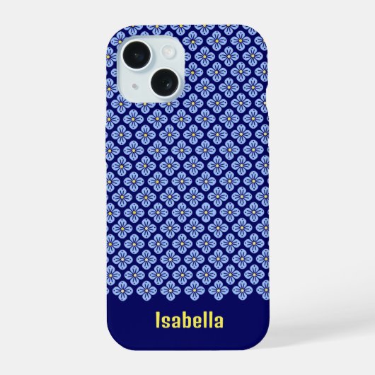 Floral Hoesje-Mate iPhone case iPhone 15 Case (Achterkant)