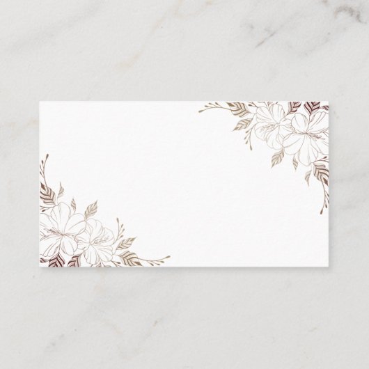 Floral Hoeveel Corks Vrijgezellenfeest kaartspel Plaatskaartje (Achterkant)