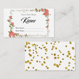 Floral hoeveel Kisses Bridal Enclosure Kaart