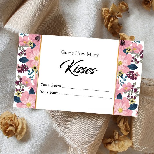 Floral hoeveel Kisses Bridal Enclosure Kaart