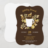 Floral Holiday Brunch uitnodiging (Voorkant / Achterkant)