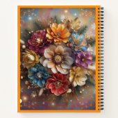 "Floral Holiday Cheer" Notitieboek (Achterkant)