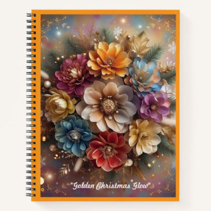 "Floral Holiday Cheer" Notitieboek