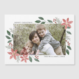 Floral Holiday - Magnetic Photo Wenskaart