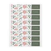 Floral Holiday - Retour adreslabel (Vel)