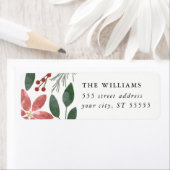 Floral Holiday - Retour adreslabel Etiket (Insitu)